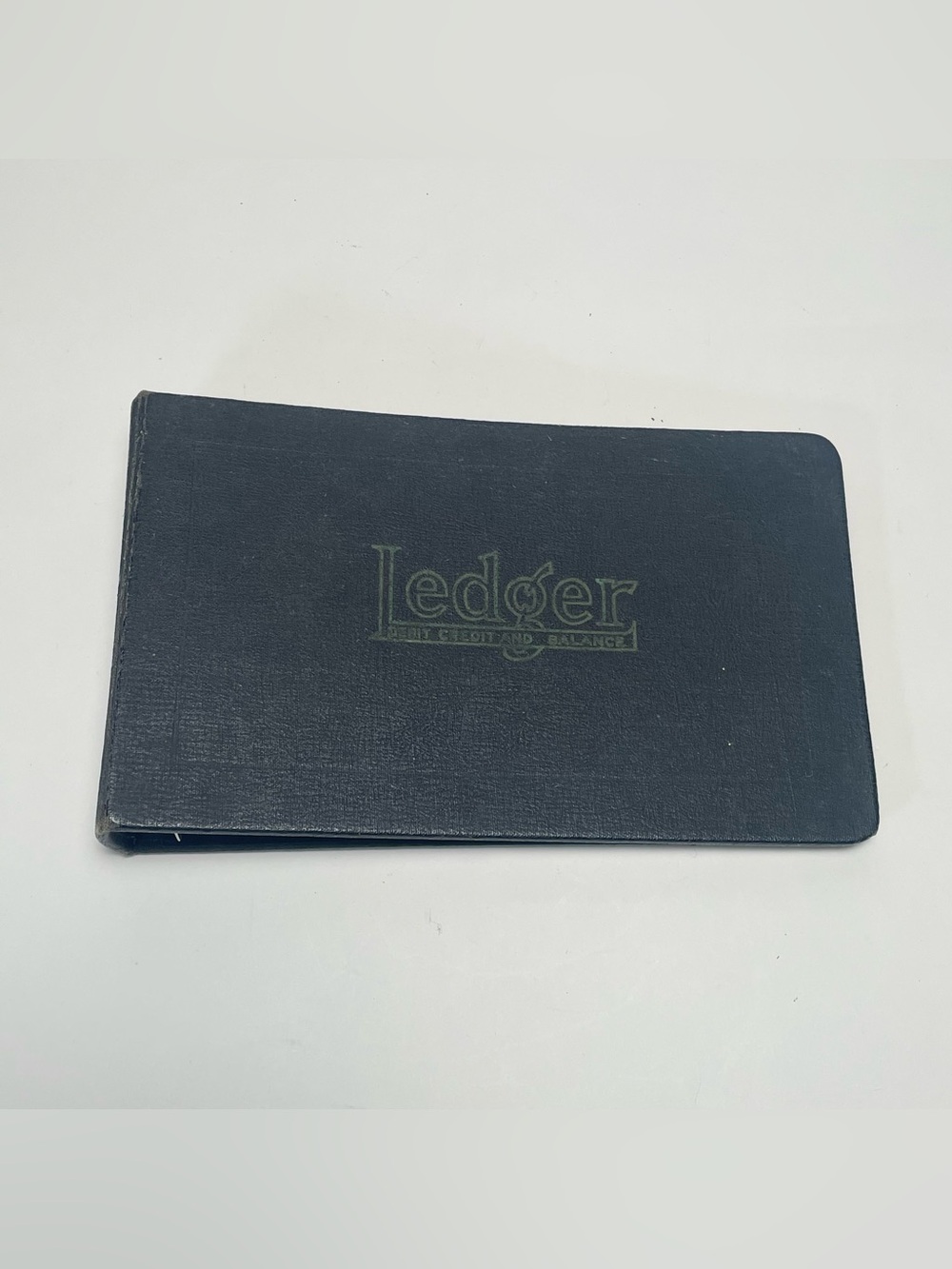 Vintage National 63-453 4 Ring Binder Ledger Small Black Cost Sheet Book Unused